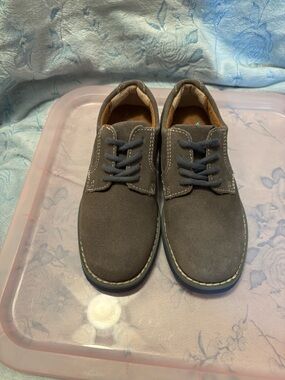 Boys Florsheim Dress Shoes Brown Suede Lace up
